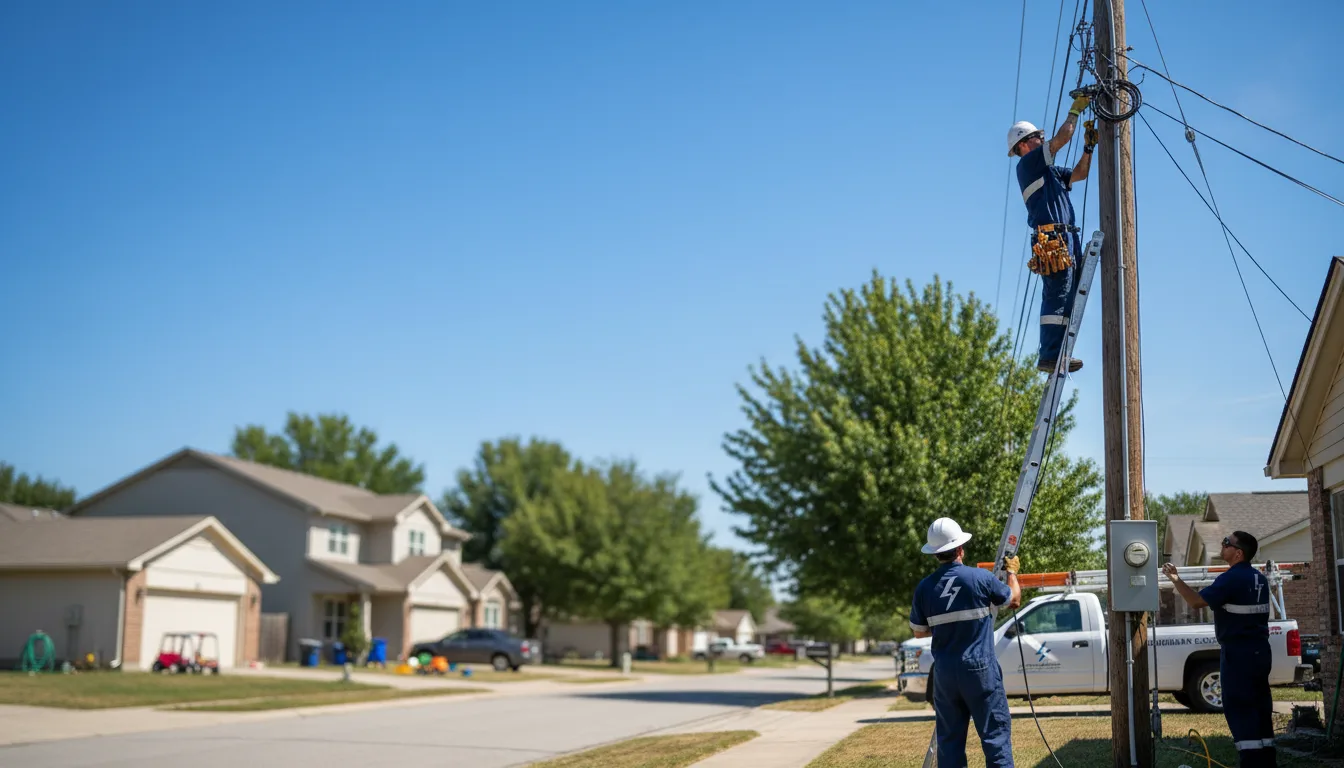 Residential electrician providing installation services in Leonville, LA
